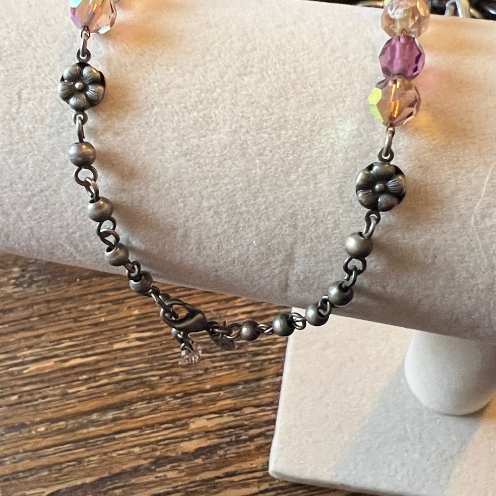 Vintage Kirk’s Folly Crystal Necklace 16”
